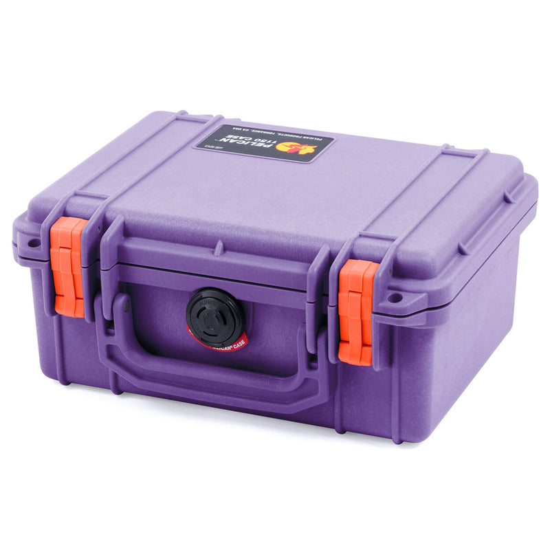 Pelican 1150 Case, Amethyst with Orange Latches ColorCase 