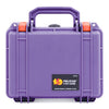 Pelican 1150 Case, Amethyst with Orange Latches ColorCase