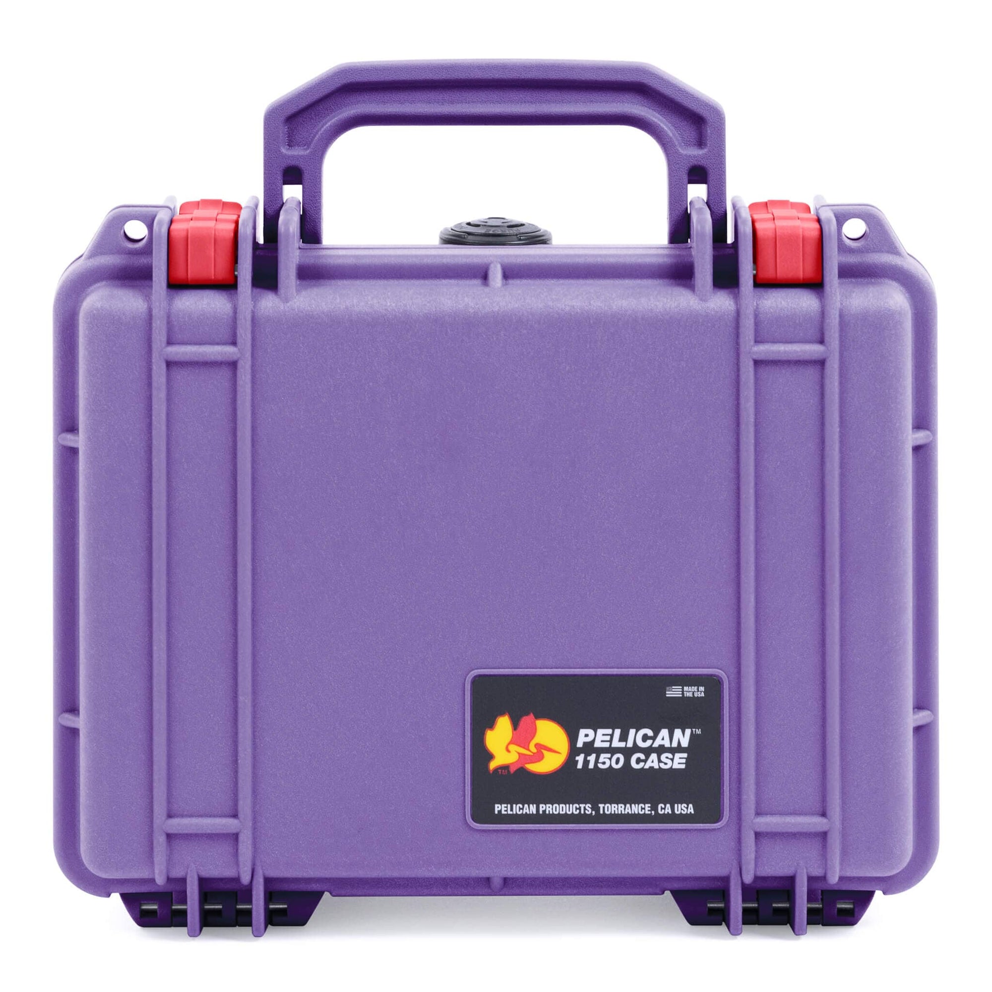 Pelican 1150 Case, Amethyst with Red Latches ColorCase 