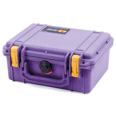 Pelican 1150 Case, Amethyst with Yellow Latches ColorCase