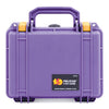 Pelican 1150 Case, Amethyst with Yellow Latches ColorCase