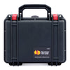 Pelican 1150 Case, Black with Red Latches ColorCase