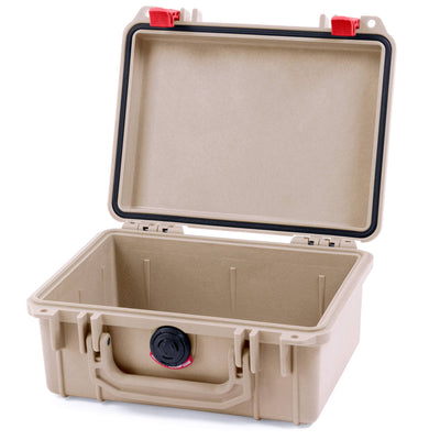 Pelican 1150 Case, Desert Tan with Red Latches None (Case Only) ColorCase 011500-0000-310-320