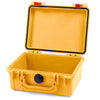 Pelican 1150 Case, Yellow with Red Latches None (Case Only) ColorCase 011500-0000-240-320