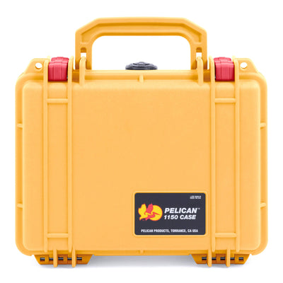 Pelican 1150 Case, Yellow with Red Latches ColorCase