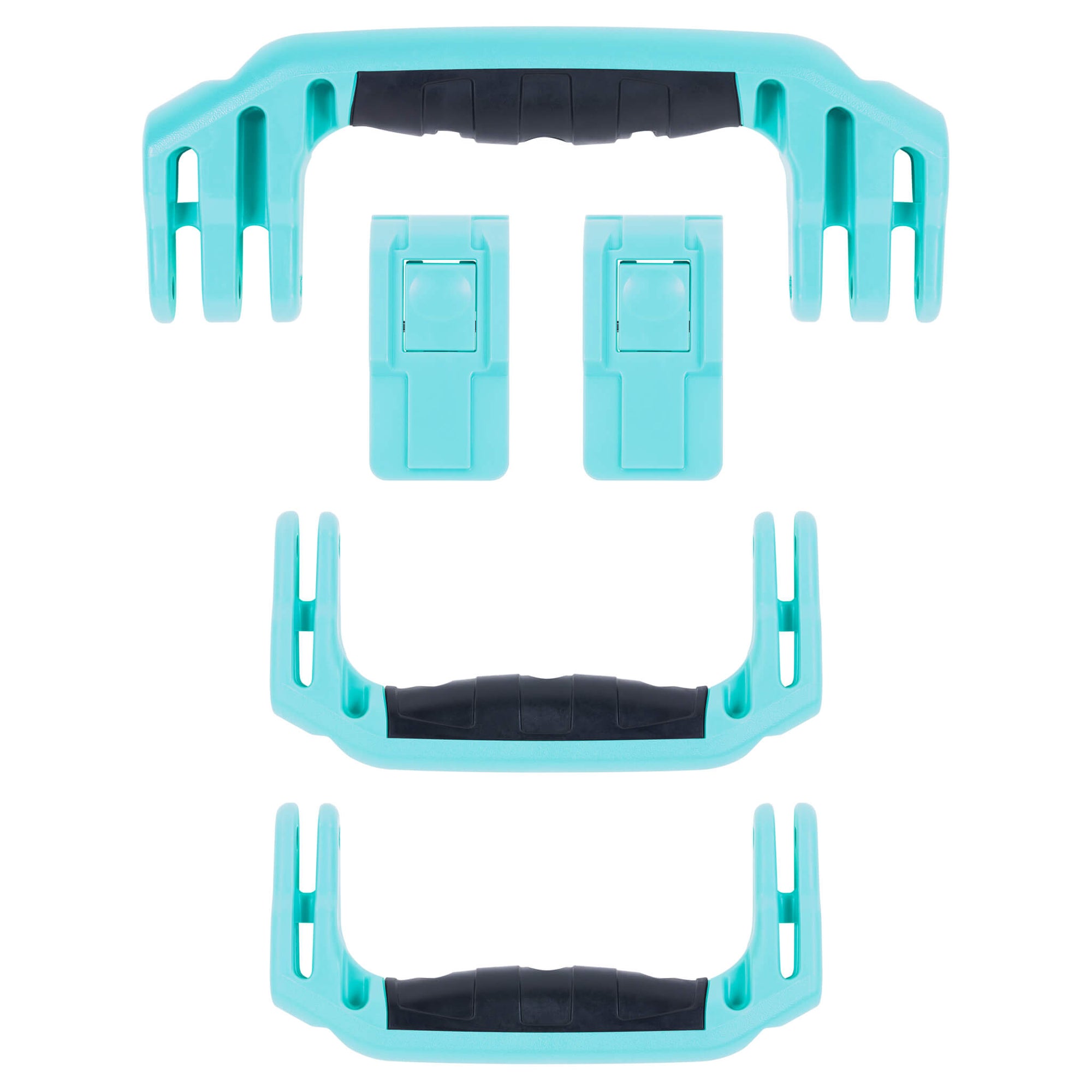 Pelican 1465 Air Replacement Handles & Latches, Teal (Set of 3 Handles, 2 Latches)