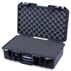 Pelican 1485 Air Case, Black with Black Handle & TSA Locking Latches Pick & Pluck Foam with Convoluted Lid Foam ColorCase 014850-0001-110-L10