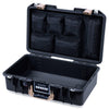 Pelican 1485 Air Case, Black with Desert Tan Handle & Latches Mesh Lid Organizer Only ColorCase 014850-0100-110-311