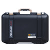 Pelican 1485 Air Case, Black with Desert Tan Handle & Latches ColorCase