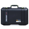 Pelican 1485 Air Case, Black with OD Green Handle & Latches ColorCase