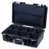 Pelican 1485 Air Case, Black with Silver Latches TrekPak Divider System with Computer Pouch ColorCase 014850-0220-110-181