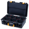 Pelican 1485 Air Case, Black with Yellow Latches TrekPak Divider System with Computer Pouch ColorCase 014850-0220-110-241