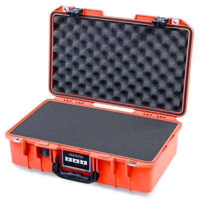 Pelican 1485 Air Case, Orange with Black Handle & TSA Locking Latches Pick & Pluck Foam with Convoluted Lid Foam ColorCase 014850-0001-150-L10