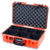 Pelican 1485 Air Case, Orange with Black Handle & TSA Locking Latches TrekPak Divider System with Convoluted Lid Foam ColorCase 014850-0020-150-L10