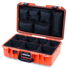 Pelican 1485 Air Case, Orange with Black Handle & TSA Locking Latches TrekPak Divider System with Mesh Lid Organizer ColorCase 014850-0120-150-L10