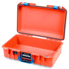 Pelican 1485 Air Case, Orange with Blue Latches None (Case Only) ColorCase 014850-0000-150-121