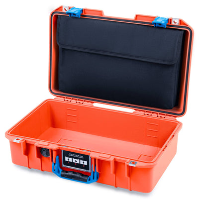 Pelican 1485 Air Case, Orange with Blue Latches ColorCase