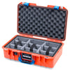 Pelican 1485 Air Case, Orange with Blue Latches ColorCase