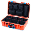 Pelican 1485 Air Case, Orange with Blue Latches ColorCase