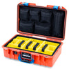 Pelican 1485 Air Case, Orange with Blue Latches ColorCase