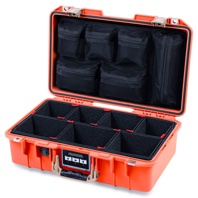 Pelican 1485 Air Case, Orange with Desert Tan Latches ColorCase