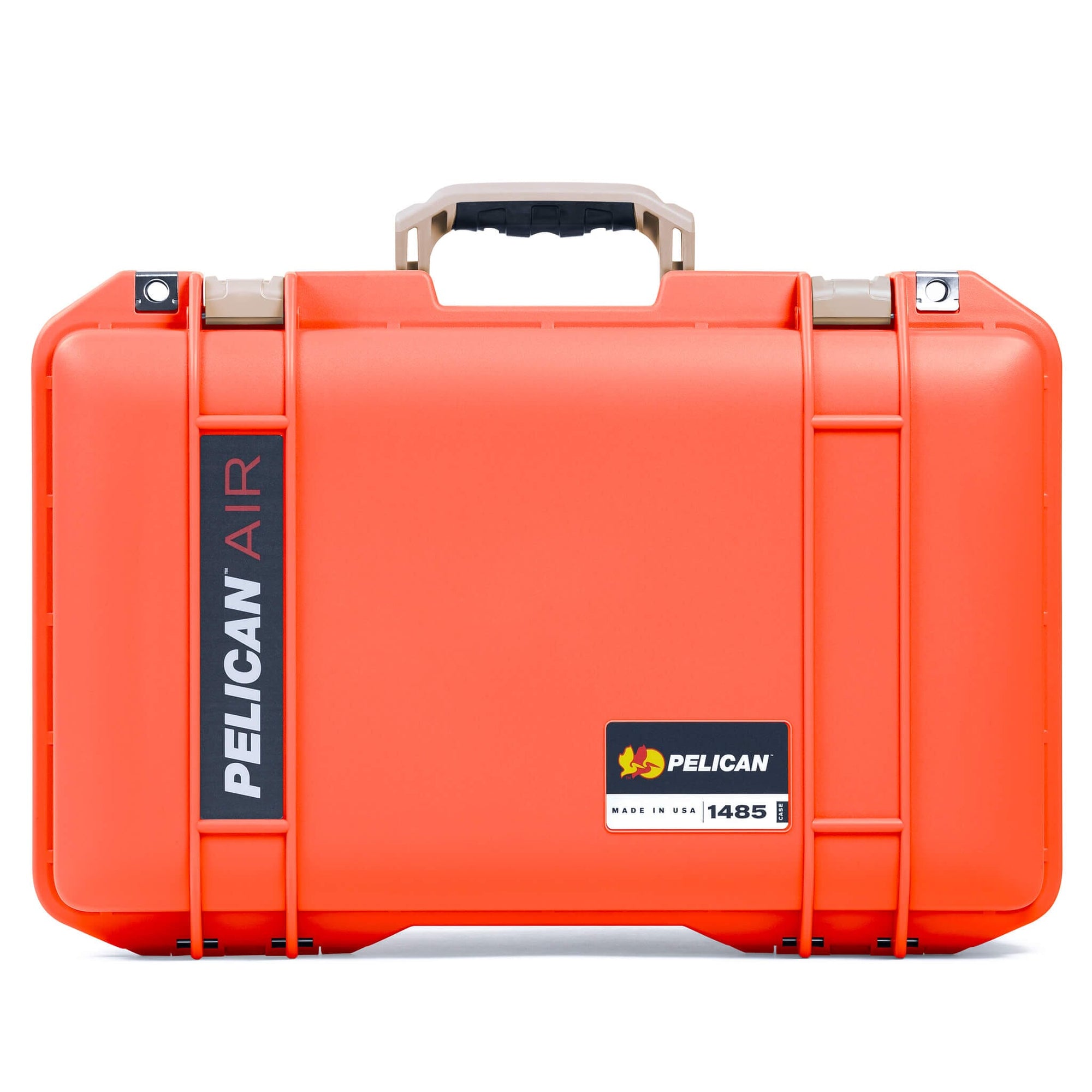 Pelican 1485 Air Case, Orange with Desert Tan Latches ColorCase 