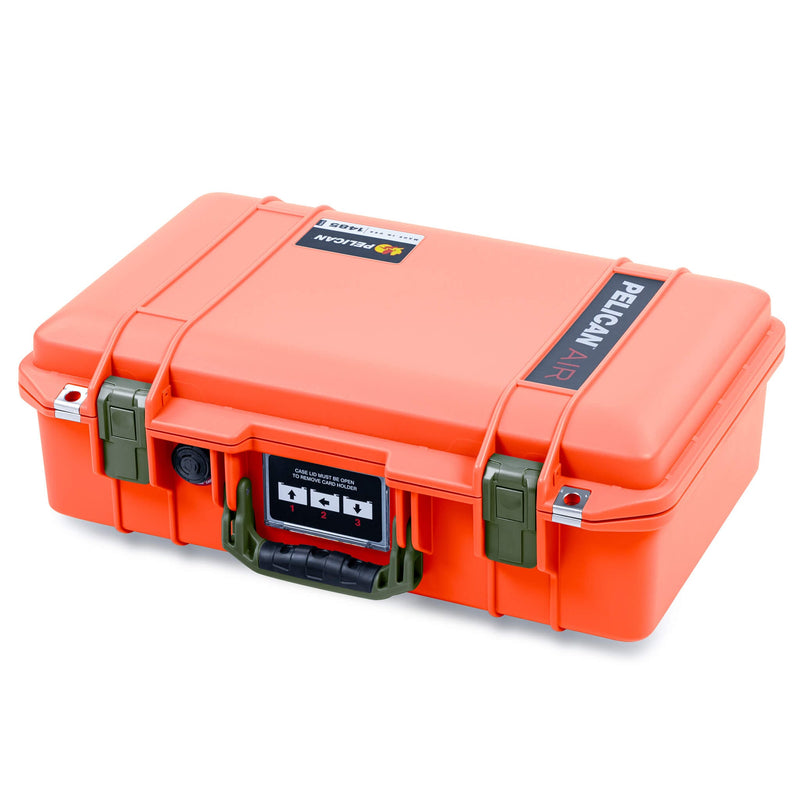 Pelican 1485 Air Case, Orange with OD Green Latches ColorCase 