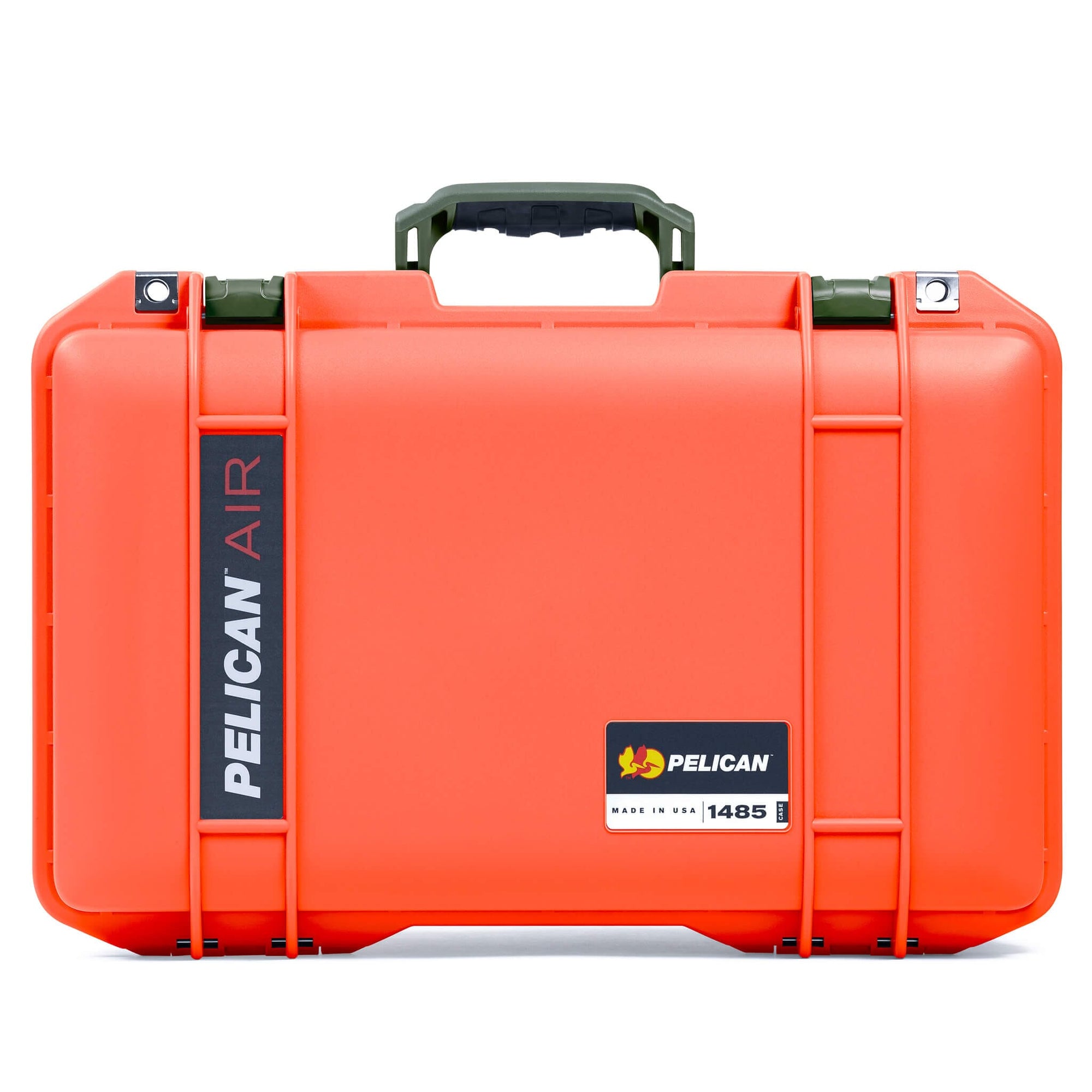 Pelican 1485 Air Case, Orange with OD Green Latches ColorCase 