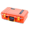 Pelican 1485 Air Case, Orange with Yellow Handle & Latches ColorCase