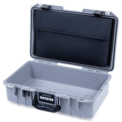 Pelican 1485 Air Case, Silver with Black Latches ColorCase