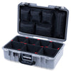 Pelican 1485 Air Case, Silver with Black Latches ColorCase