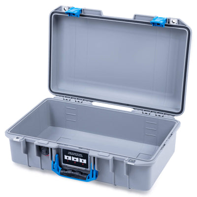 Pelican 1485 Air Case, Silver with Blue Latches None (Case Only) ColorCase 014850-0000-180-121