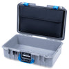 Pelican 1485 Air Case, Silver with Blue Latches Pick & Pluck Foam with Convolute Lid Foam ColorCase 014850-0001-180-121