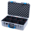 Pelican 1485 Air Case, Silver with Blue Latches ColorCase