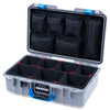 Pelican 1485 Air Case, Silver with Blue Latches ColorCase