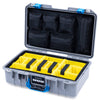 Pelican 1485 Air Case, Silver with Blue Latches ColorCase