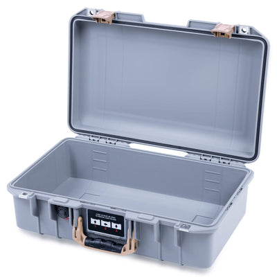 Pelican 1485 Air Case, Silver with Desert Tan Handle & Latches None (Case Only) ColorCase 014850-0000-180-311