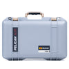 Pelican 1485 Air Case, Silver with Desert Tan Handle & Latches ColorCase