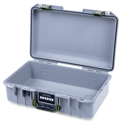 Pelican 1485 Air Case, Silver with OD Green Handle & Latches None (Case Only) ColorCase 014850-0000-180-131