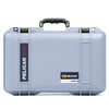 Pelican 1485 Air Case, Silver with OD Green Handle & Latches ColorCase