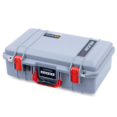 Pelican 1485 Air Case, Silver with Red Latches ColorCase