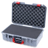 Pelican 1485 Air Case, Silver with Red Latches Pick & Pluck Foam with Convolute Lid Foam ColorCase 014850-0001-180-321