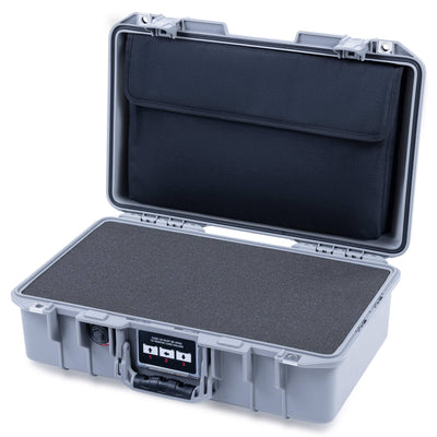 Pelican 1485 Air Case, Silver Pick & Pluck Foam with Convolute Lid Foam ColorCase 014850-0001-180-181