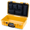 Pelican 1485 Air Case, Yellow with Black Handle & TSA Locking Latches Mesh Lid Organizer Only ColorCase 014850-0100-240-L10