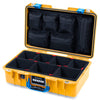 Pelican 1485 Air Case, Yellow with Blue Latches ColorCase