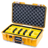 Pelican 1485 Air Case, Yellow with Desert Tan Handle & Latches Yellow Padded Microfiber Dividers with Convoluted Lid Foam ColorCase 014850-0010-240-311