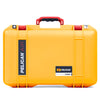 Pelican 1485 Air Case, Yellow with Red Latches ColorCase