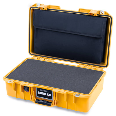 Pelican 1485 Air Case, Yellow Pick & Pluck Foam with Computer Pouch ColorCase 014850-0201-240-241