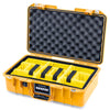 Pelican 1485 Air Case, Yellow Yellow Padded Microfiber Dividers with Convolute Lid Foam ColorCase 014850-0010-240-241