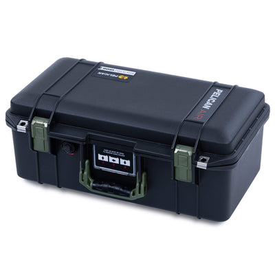 Pelican 1506 Air Case, Black with OD Green Handles & Latches ColorCase